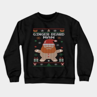 Ginger Beard Man Ugly Christmas Crewneck Sweatshirt